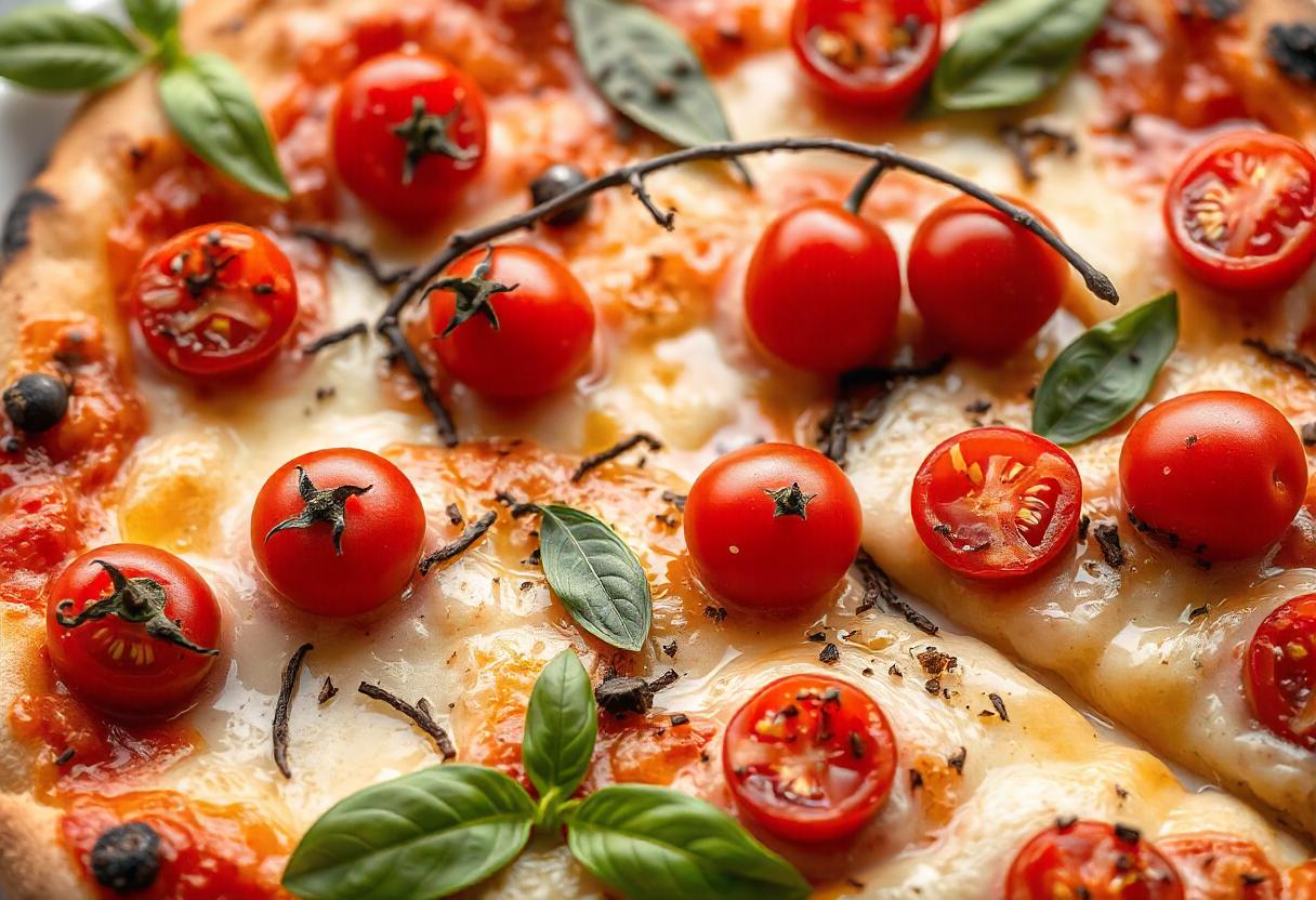 Pizza Perfection Cherry Tomatoes and Dried Basil